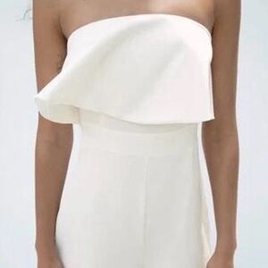 Elegant Strapless white Dress by VONE